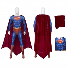 Clark Kent Suit Red Clark Jumpsuit Superman Cosplay Costumes with Cape