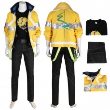 Cyberpunk 2077 Yellow Cosplay Costumes Halloween Suit