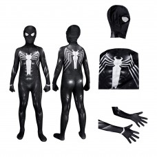 Kids Spiderman Venom Black Cosplay Suit Spiderman 2 Jumpsuit Costumes