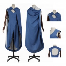 Daenerys Targaryen Costume Halloween Blue Dress Game of Thrones Cosplay Suit