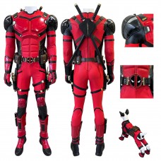 2024 Deadpool Cosplay Costumes Deadpool 3 Parallel Universe Version Wade Wilson Suit with Dogpool Outfit