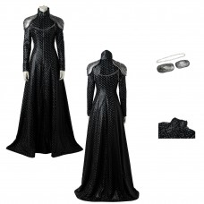 Cersei Lannister Halloween Costume Game of Thrones Black Dress Cosplay Suit