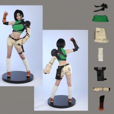 Final Fantasy VII Rebirth Cosplay Costumes FF7 Yuffie Kisaragi Suit Halloween Outfit