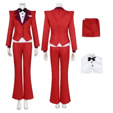 Charlie Morningstar Red Cosplay Costumes Hazbin Hotel Suit Halloween Outfits for Women