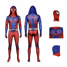 Scarlet Spider III Cosplay Suit Spider-Man 2 Costumes Men Jumpsuit