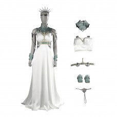 Rebirth Cosplay Costumes Final Fantasy VII Gold Saucer Dance Fancy Loveless Rosa White Dress Suit