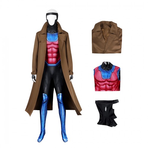 X-Men 97 Gambit Cosplay Costumes Remy Etienne LeBeau Suit for Men