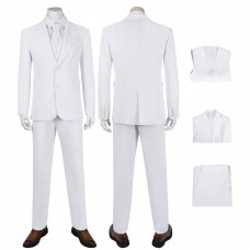 Arthur Fleck White Cosplay Suit Joaquin Costumes Uniform