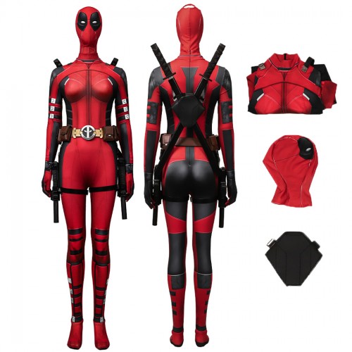 Ladypool Costume Deadpool 3 Wanda Wilson Suit Women Halloween Cosplay Outfits