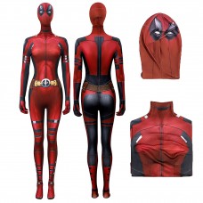 Deadpool 3 Lady Cosplay Jumpsuit 2024 Deadpool Wolverine Suits