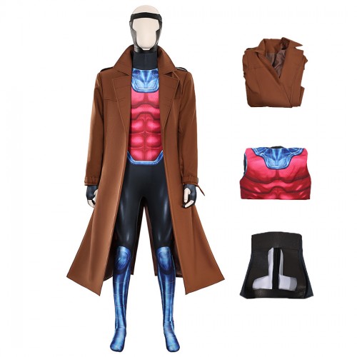 X-Men Remy LeBeau Cosplay Costumes Gambit Suit Men Halloween Outfits