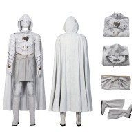 2022 Moon Knight Marc Spector Cosplay Suit Moon Knight Leather Costume With Cloak  