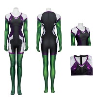 She-Hulk Cosplay Jumpsuit Halloween Suit  