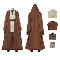 Star Wars Obi Wan Kenobi Jedi Cosplay Costume With Pants Coat  