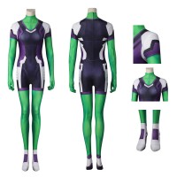 Jennifer Halloween Jumpsuit She-Hulk Cosplay Suit  