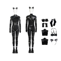 Wednesday Addams Black Jumpsuit The Addams Family Female Cosplay Costumes  