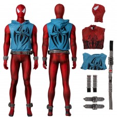 Scarlet Spider Cosplay Costumes Ben Reilly Uniform Male Halloween Suit