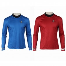 McCoy Bones Halloween Cosplay Suit Red Blue Star Trek Into Darkness Spock Costumes Uniform