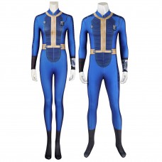 Fallout Cosplay Suit 2024 TV Fallout Season 1 Blue Costumes Adult Jumpsuit