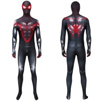 Spider Man PS5 Miles Morales Cosplay Costume Spiderman Jumpsuit  