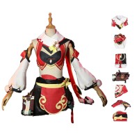 Genshin Impact Cosplay Suit Yanfei Costume With Pants  